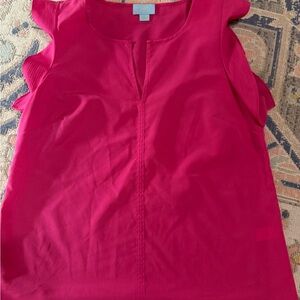 Women's Pink Sleeveless Top